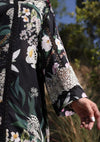Close up image of NOIREE beautiful Digital Printed Lawn Sleeves.